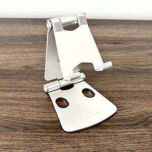 Foldable Silver Aluminum Phone Stand